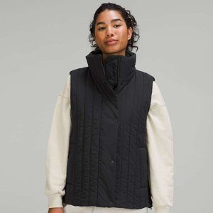 LULULEMON Black Water-Repellent Insulated Vest Size 0